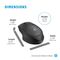 HP Silent 280M - Mouse - wireless - USB wireless re | 19U64AA#ABB