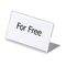 DURABLE Name badge desktop for 52 x 100 mm transparent 805519