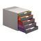 DURABLE VARICOLOR 5 Drawer cabinet 5 drawers for Letter, 760527