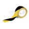DURALINE Removable PVC Hazard Warning Floor Marking Tape 50mm x 33m yellow black