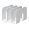 Durable TREND Magazine Stand Desk File Holder White