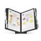 Durable VARIO TABLE 10 Display Panel Desk Stand 10 Panels A4 Black