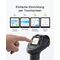 Inateck Pro 8 Bluetooth 5.3 1D 2D barcode scanner, with touchscreen black