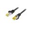 Equip Cat.6A S/FTP Outdoor Patch Cable, 15m, Black / 15  | 605108