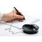 Fellowes Ballpoint Pen with Chain and Base Black