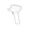 Honeywell / Hand grip for data collection terminal / for Dolphin CT40 | CT40-SH-CC