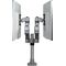 StarTech.com Desk Mount Dual Monitor Arm, 2 LCD, 13-27in, Silver