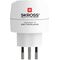 SKROSS Country Adapter Europe to Switzerland/Italy/Brazil