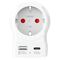 SKROSS Europe to UK Travel Adapter Type G with USB-C/USB-A
