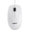 Logitech B100 Wired USB Optical Mouse White 910-003360